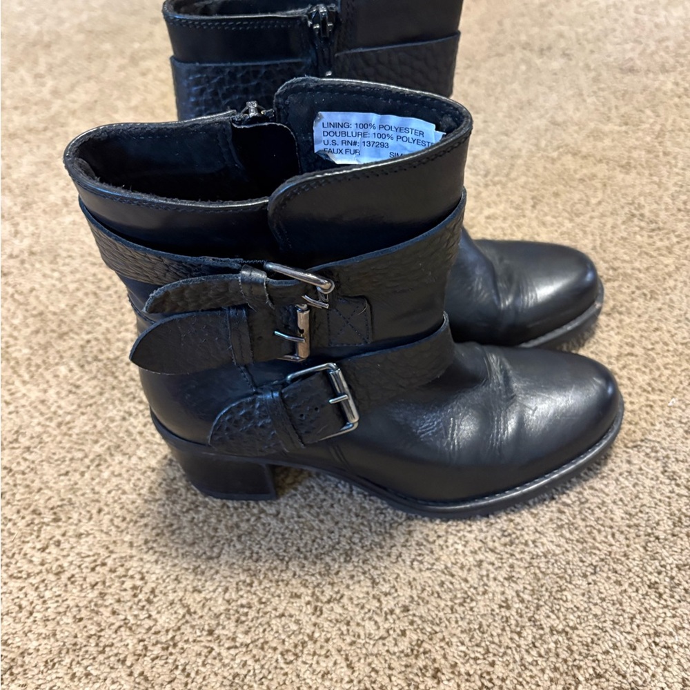 Clarks Black Heeled Boots